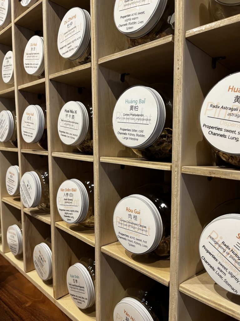 PinPoint - Raw Herbs in Dispensing Jars